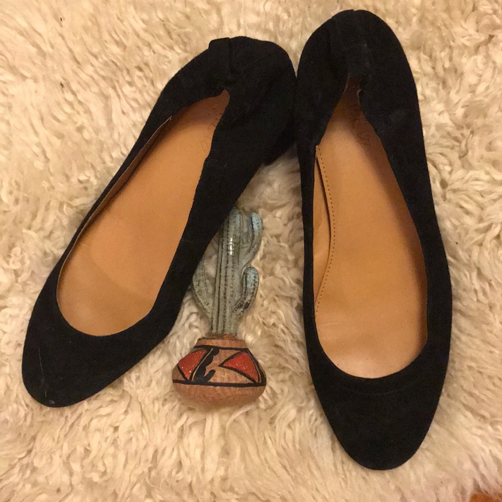 Everlane Black Suede Day Heel Size 7